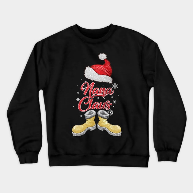 Santa Nana Claus Merry Christmas Matching Family Group Crewneck Sweatshirt by Terryeare